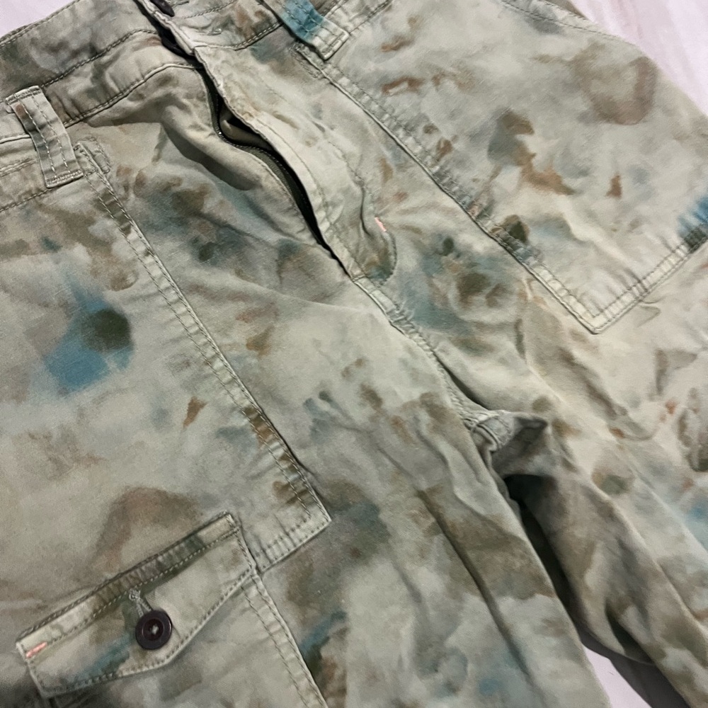 Anthropologie Green Tie-Dye Pants size 29 P - Picture 13 of 13